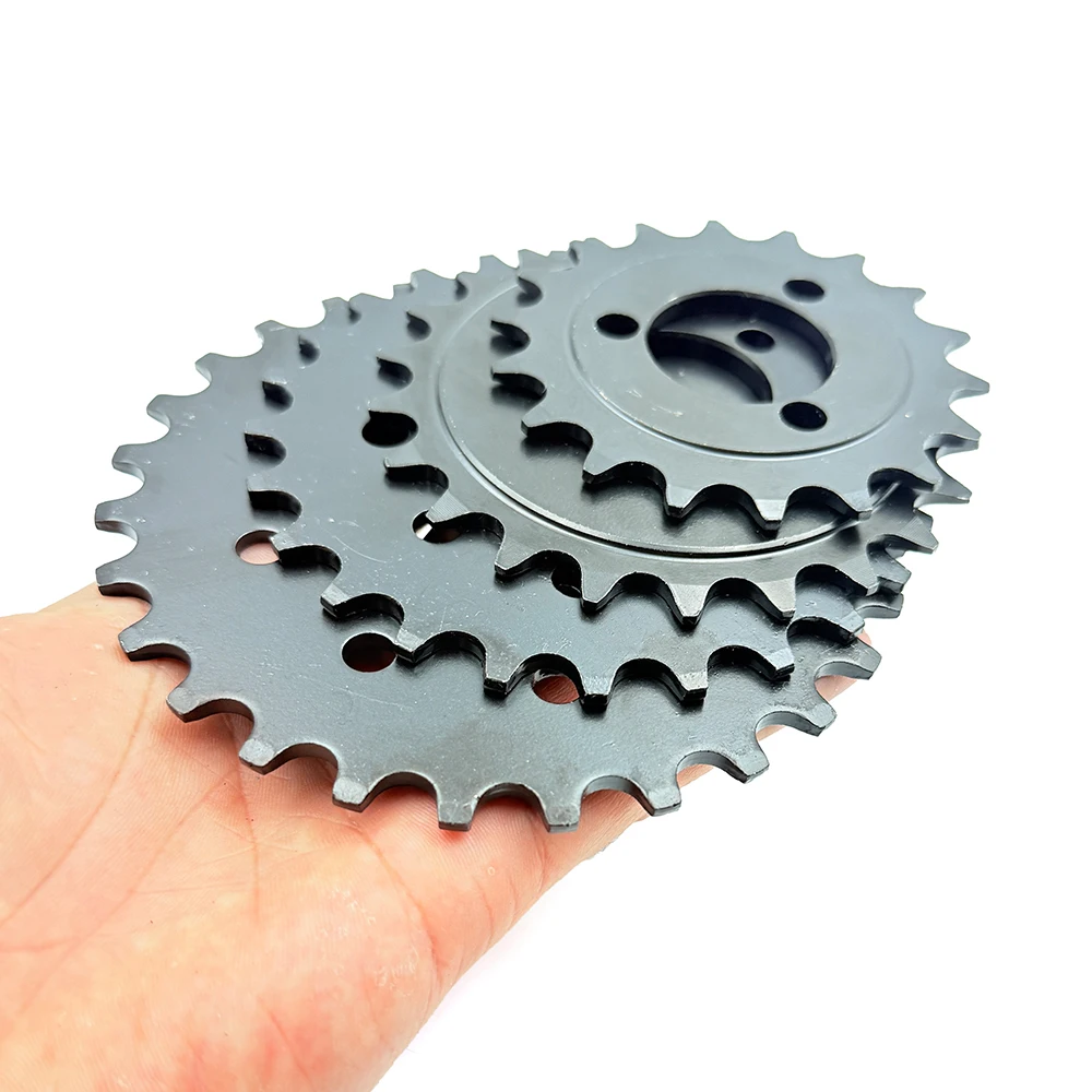 Bicycle #410 Chain 16/18/22/25/28T Teeth Fixed Sprocket For Brake Disc Mount Big Chain Wheel Electric Scooter Bike Motorcycle