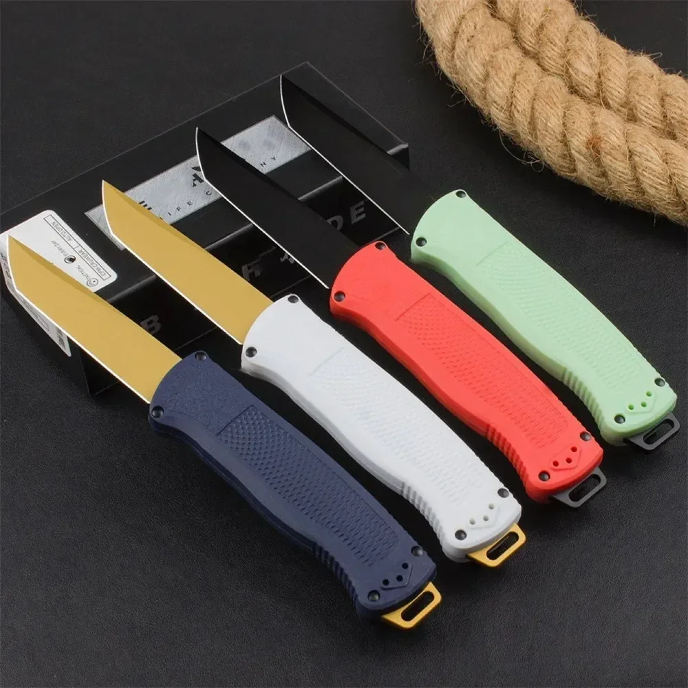 5 Styles BM 5370FE Tactical Pocket Knife CPM-CruWear Flat Earth Tanto Blade CF-Elite Handles Outdoor Camping Hunting Tools