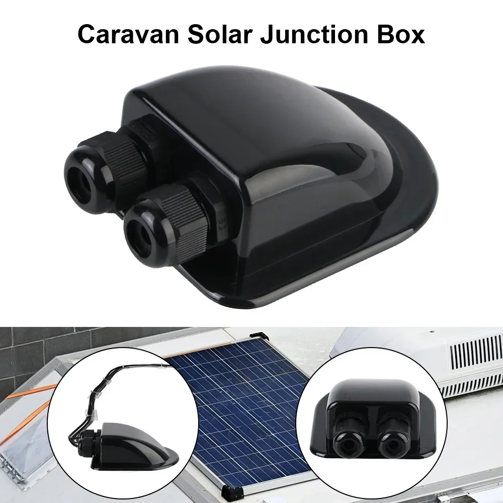 Wire Entry Gland Box Solar Panel Roof Wire Entry Gland Box Cable Motorhome Single/Double Hole RV Yacht Car Accessories
