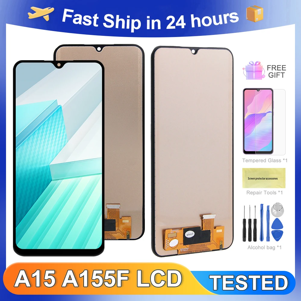 A15 4G 5G 6.5\'\'For Samsung Tested A155 A155F A156 A156B LCD Display Touch Screen Digitizer Assembly Replacement