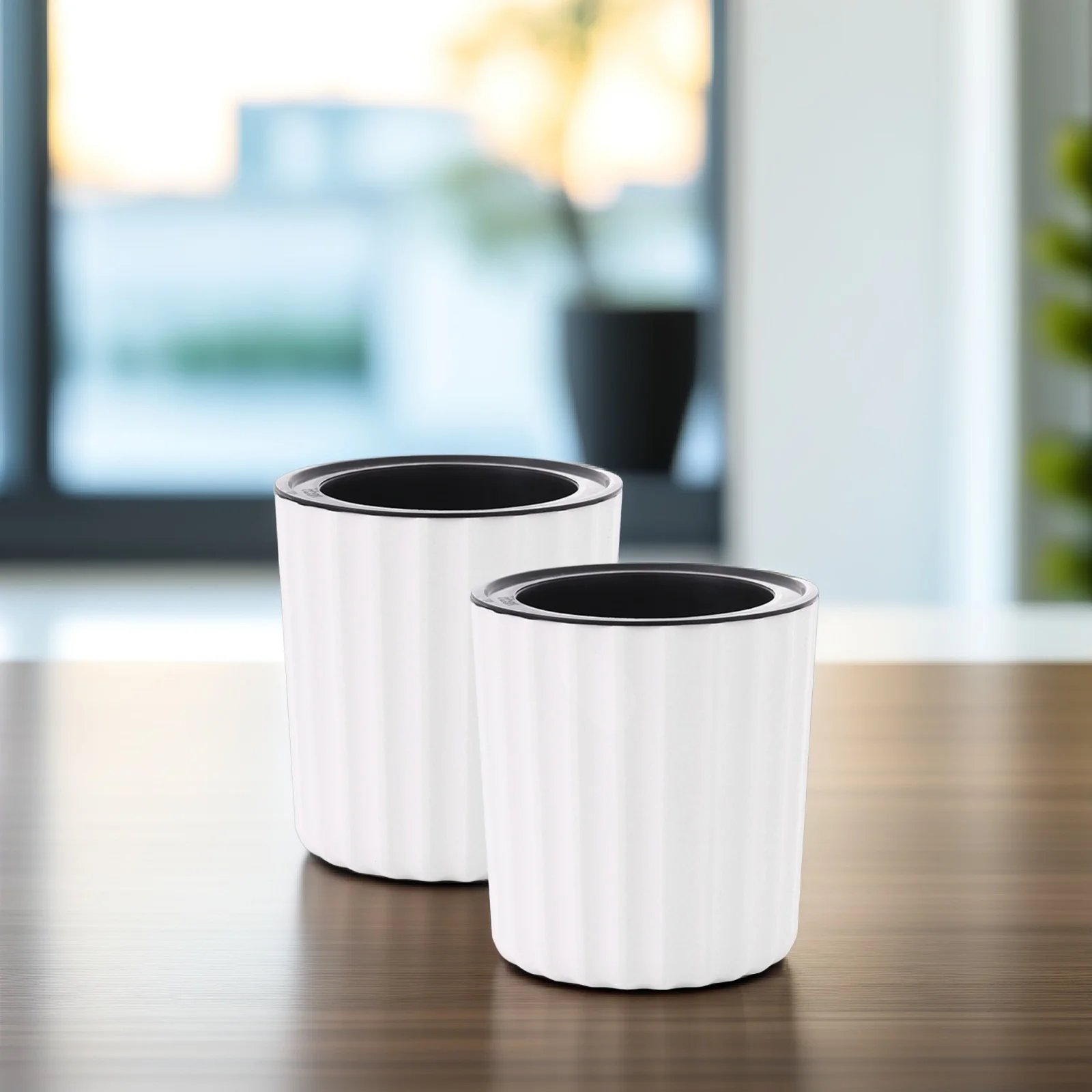 

2Pcs Self Watering Lazy Planter Automatic Self Watering Pots Decorative Flower Pots for Indoor Outdoor Succulents and Home
