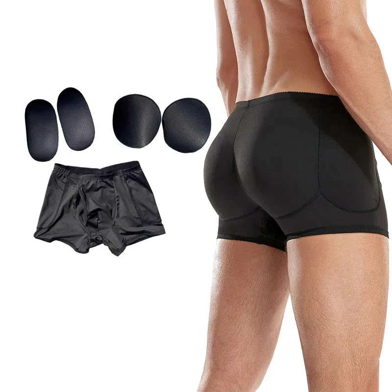 

Men's Lifting buttocks pants Sponge Padded Butt Lifter Shapewear Butt Shaper Boxer Padded Enhancing Underwear crossdresser Cos