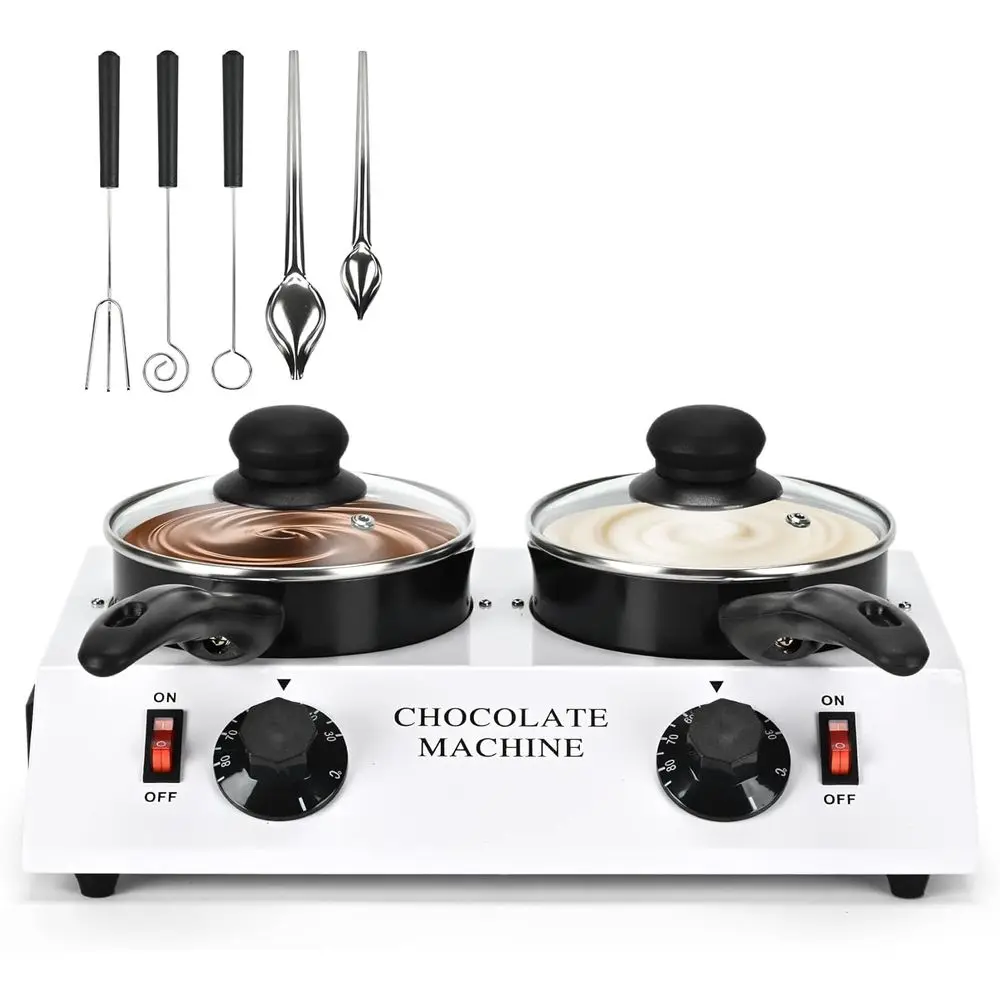 

Модернизированная машина для темперирования шоколада 2026 года, 2x1 л, с инструментами для глазирования конфет, электрическая машина для темперирования шоколада или конфет