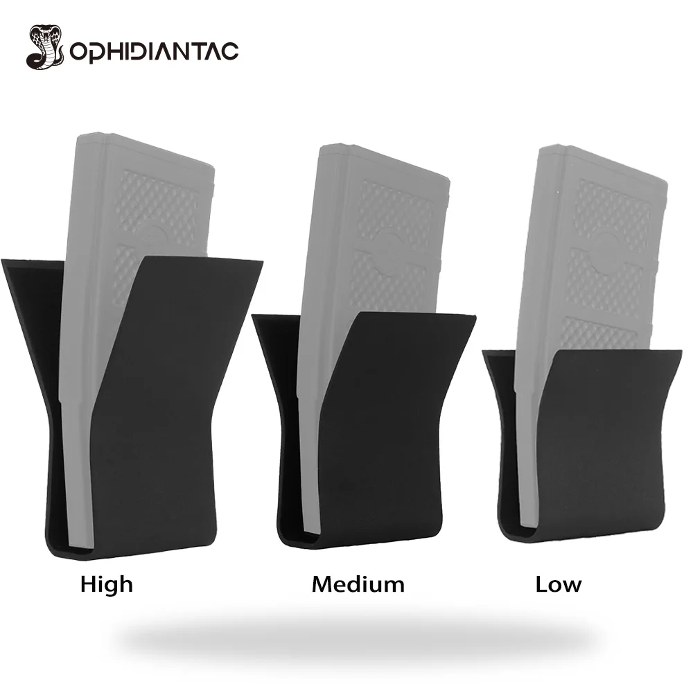OPHIDIANTAC 7.62 Bolsa para revistas Inserto magnético (alto/mediano/bajo) para orificio de drenaje inferior de revistas estándar M1A/FAL/SR25