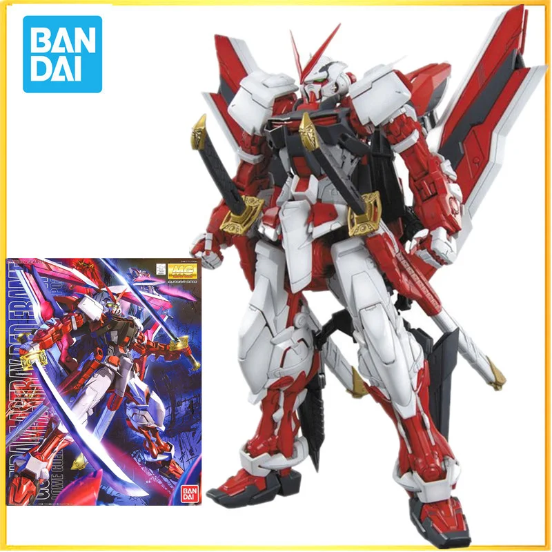 

In stock BANDAI MG 1/100 MBF-P02Kai Gundam Astray Red Frame Kai Assembly Model Action Toy Figures room decoration