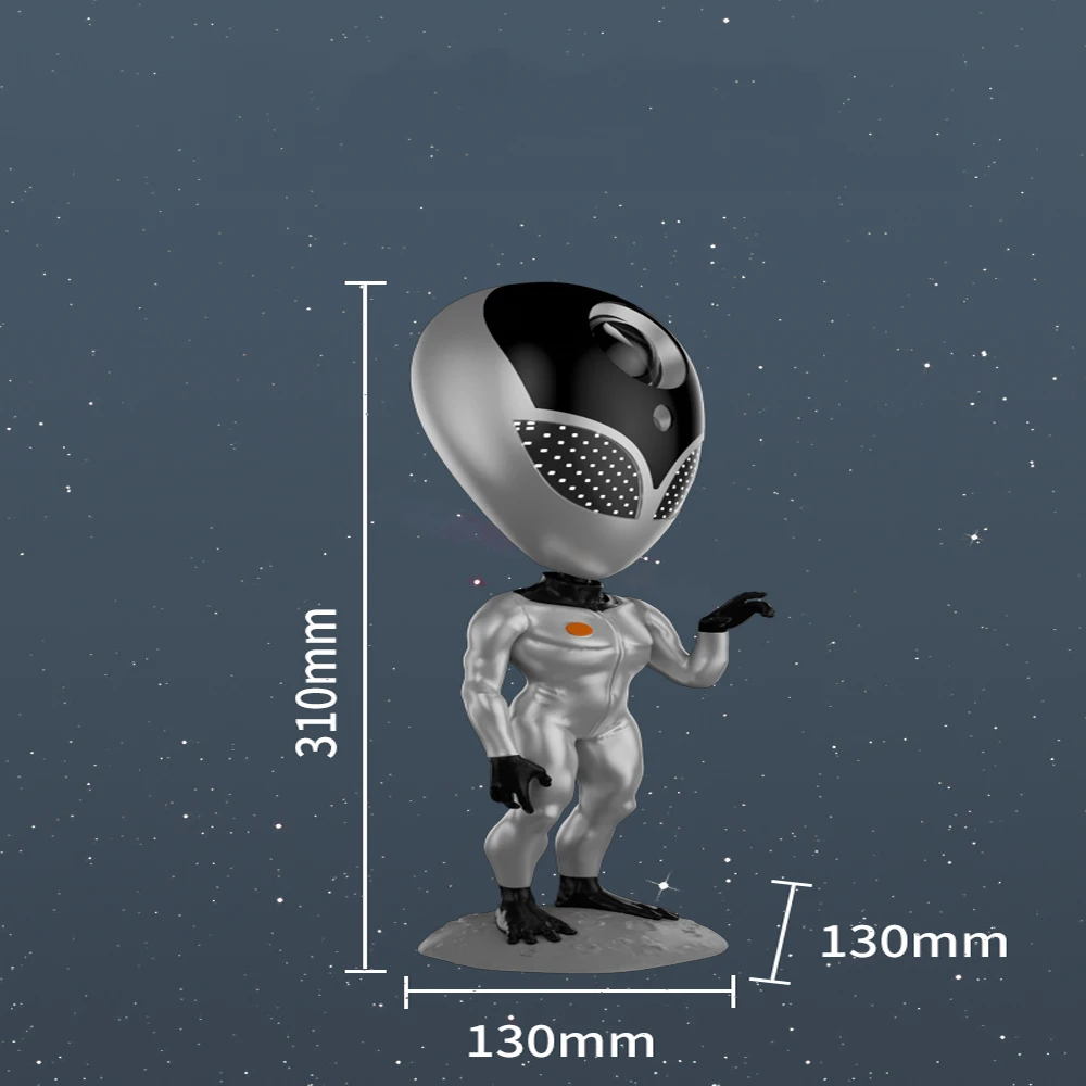 Imagem -04 - Luz Estrelada Led para Crianças Lâmpada do Projetor da Galáxia Luzes da Atmosfera da Voz Lâmpadas Nebulosas Robô Espacial Presente Novo