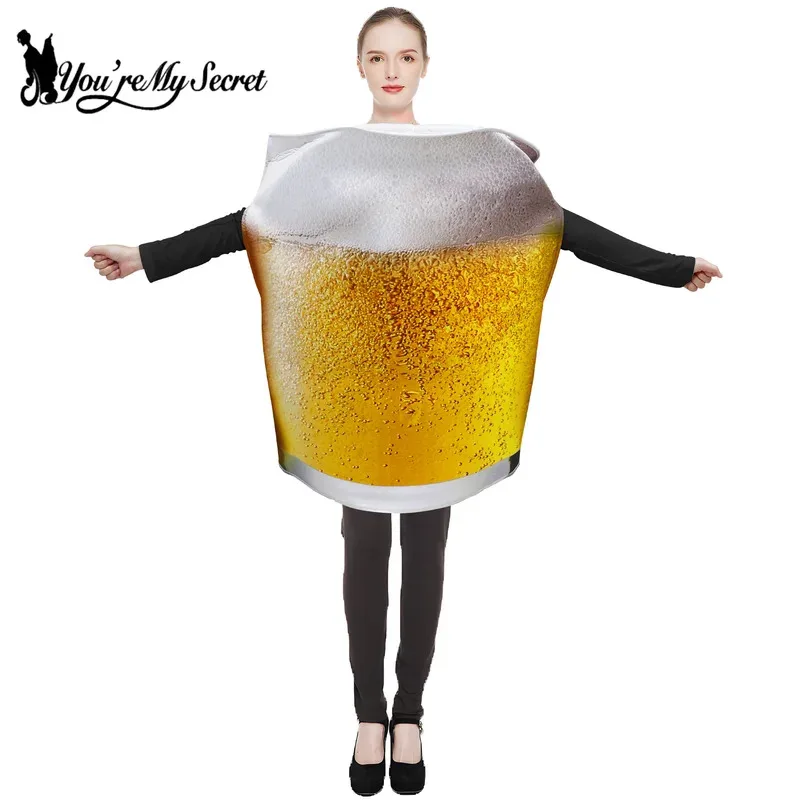 

Funny Cosplay Beer Goblet Sponge Costumes Props for Adult Halloween Carnival Fancy Dress Up Performance Stage