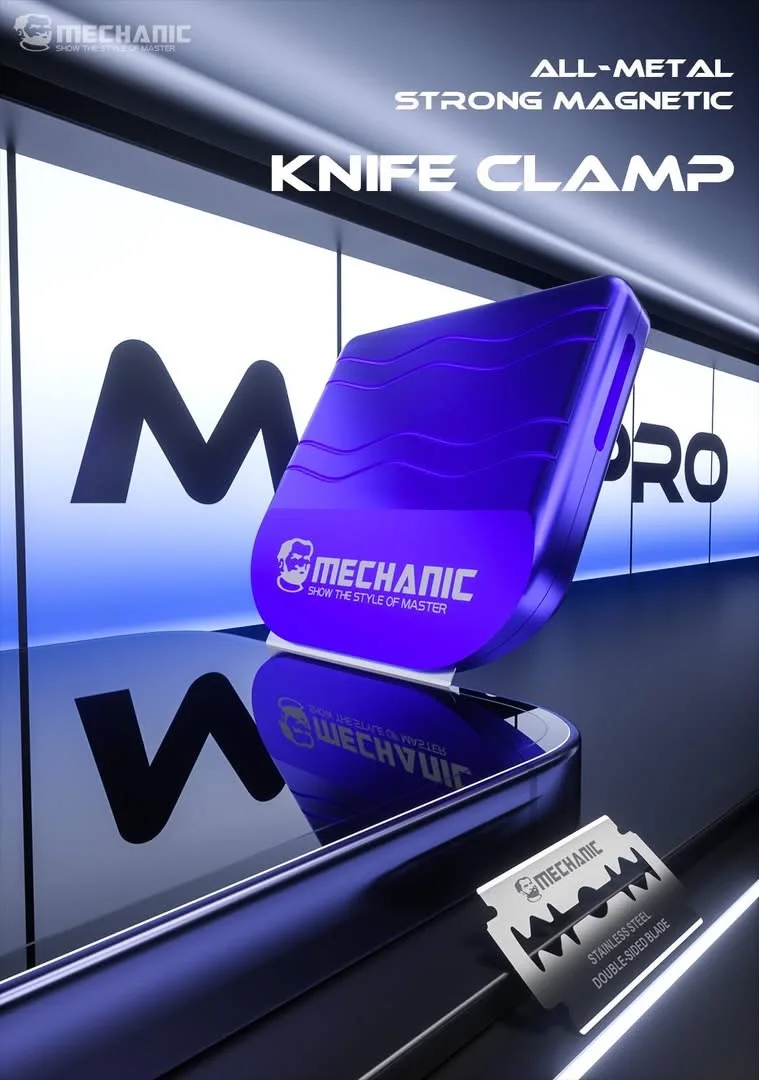 MECHANIC all-metal strong magnetic blade clip to prevent cuts and facilitate the use of blade auxiliary tools and repair tools