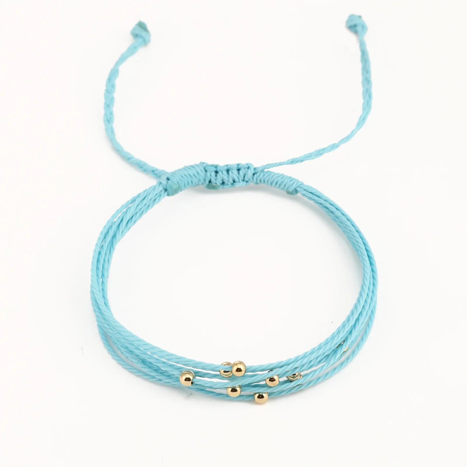 Vlen wasserdichtes geflochtenes Armband mit gewachster Kordel, mehrsträngig, verstellbares Handband, Surf-Strand-Boho-Schmuck für Frauen, Geschenk, umweltfreundlich – Detail 9