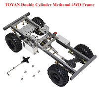 TOYAN 4WD RC Car Frame Metal Frame with Gearbox Suitable for FS L200AC Twin Cylinder Methanol Engine Model Toys Accessories