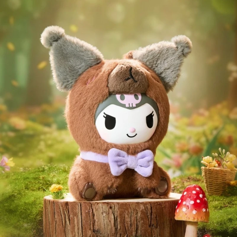 Sanrio characterr Capybara Series Caixa cega de pelúcia de vinil, estatueta, presente, brinquedo moderno, caixa misteriosa, brinquedo surpresa