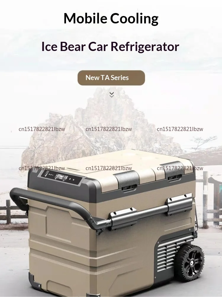 TAW35 Alpicool Camping 36.7L Dual Zones Portable Car Fridges Freezer Battery Road Trip 24v 12v Refrigerator Car Home Dual Use