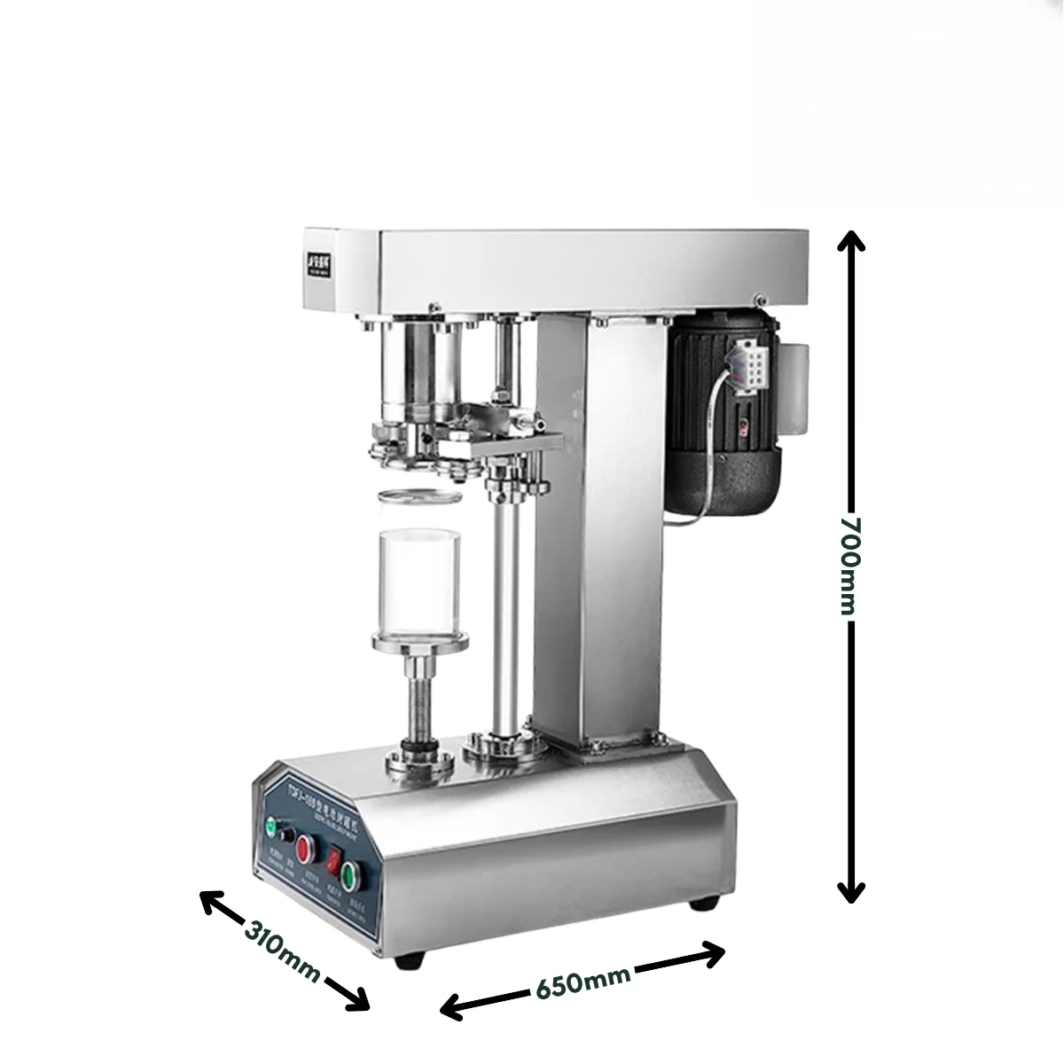 Semi-automatic electric polyester bottle sealing machine Fast aluminum cover Plastic can glass beverage cover