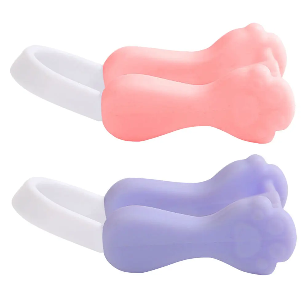 Clips façonnant le nez en Silicone, 2 pièces, pour soulever le nez, amincissant, lisseur de pont, outil de beauté, dispositif correcteur, sculpture du visage