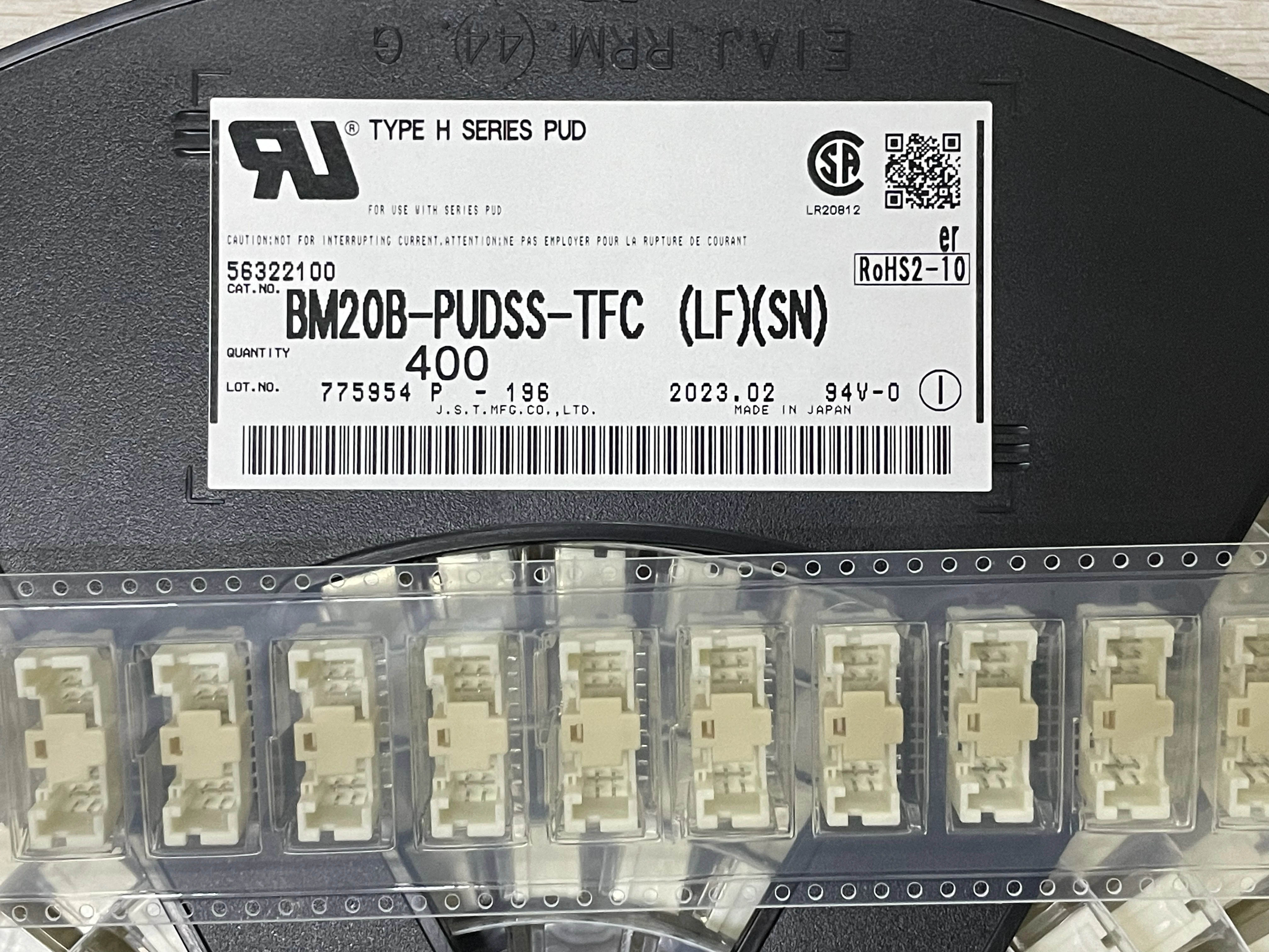 

BM20B-PUDSS-TFC 20Pin 2mm pitch JST original manufacturer，10Pcs/Lot