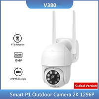 Global Version Smart Outdoor Camera V380 Pro WiFi Camera 270° Gimbal Rotating IP Waterproof Security Smart Home HD 2K