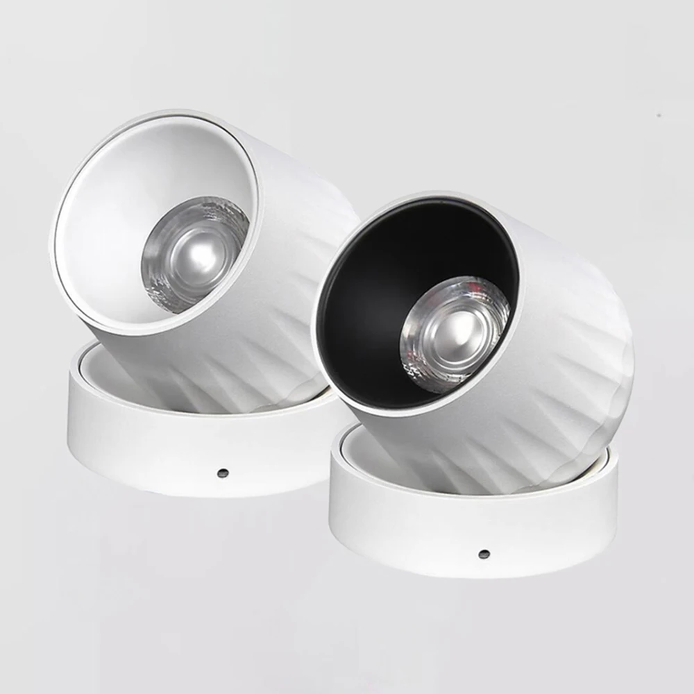 

Dimmable Rotatable COB LED Downlight Ceiling Lamps Anti Glare Spot lights 10W 12W 15W 18W AC85~265V Background Indoor Lighting