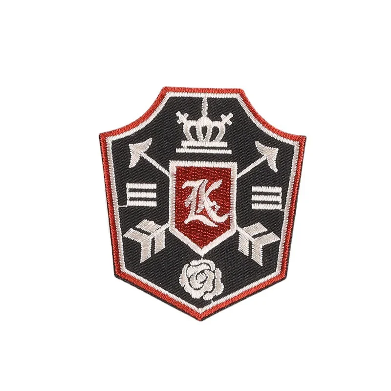 Classic European Style Cap Badges Iron on Noble Patches Golden Thread Embroidery Crest University Emblem for JK Suit Uniform DIY