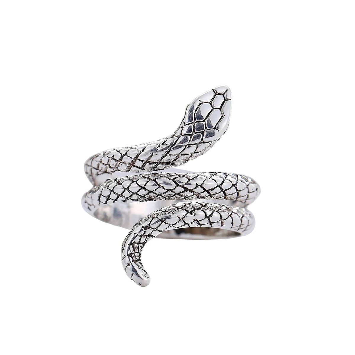 Knuckle Ring Retro Punk Rings Adjustable Gothic Snake Design for Men Vintage Style Cool Fashion Accessories Trendy Jewelry