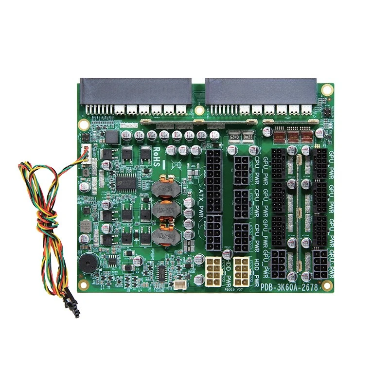 CRPS 1+1 Redundant Power Backplane 3000W Modular Server PSU Adapter Board PDB Breakout Plate