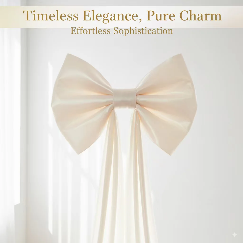 ديكور فيونكة مخملية عملاقة بلون الشمبانيا مثالي لحفلات الزفاف، وحفلات أعياد الميلاد، وإعداد المسرح، وخلفية الحدث، وديكور حائط بشريط DIY لـ C #5