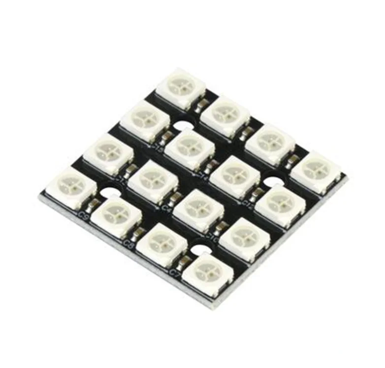 WS2812B 4*4 16-Bit Full Color 5050 RGB LED Lamp Panel Light For Arduino Wholesale