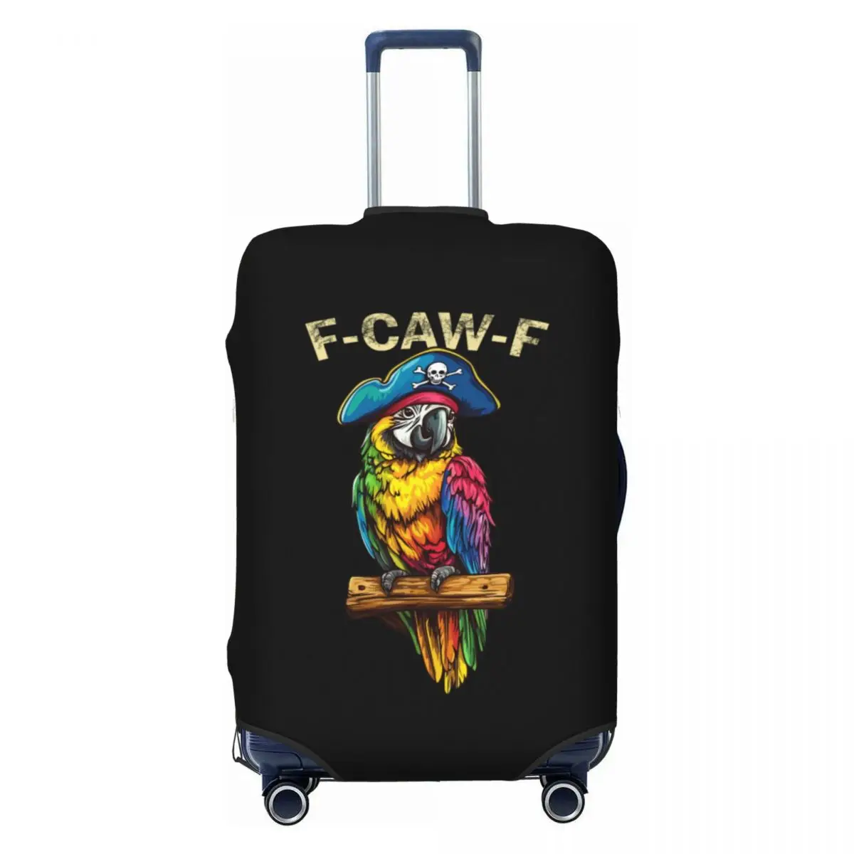 

Пользовательский забавный чехол для багажа F-Caw-F с попугаем, эластичный дорожный чемодан, защитные чехлы, костюм для 18-32 дюймов