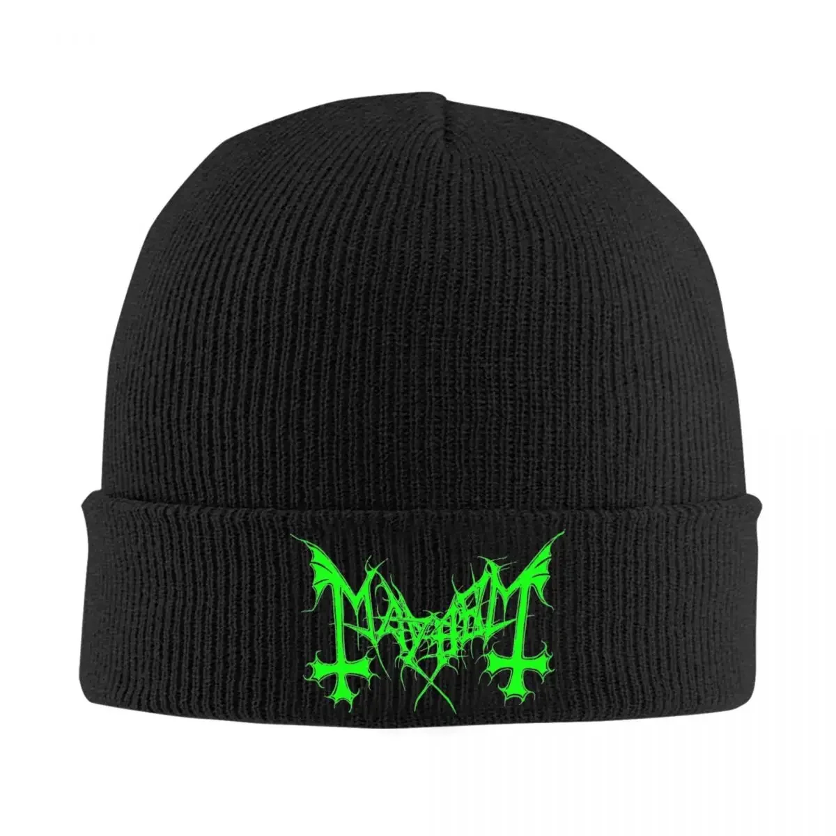 Mayhem Norway Band Beanie Hats Casual Caps Unisex Adult Kpop Knitting Hat Autumn Winter Custom Elastic Beanie Hat