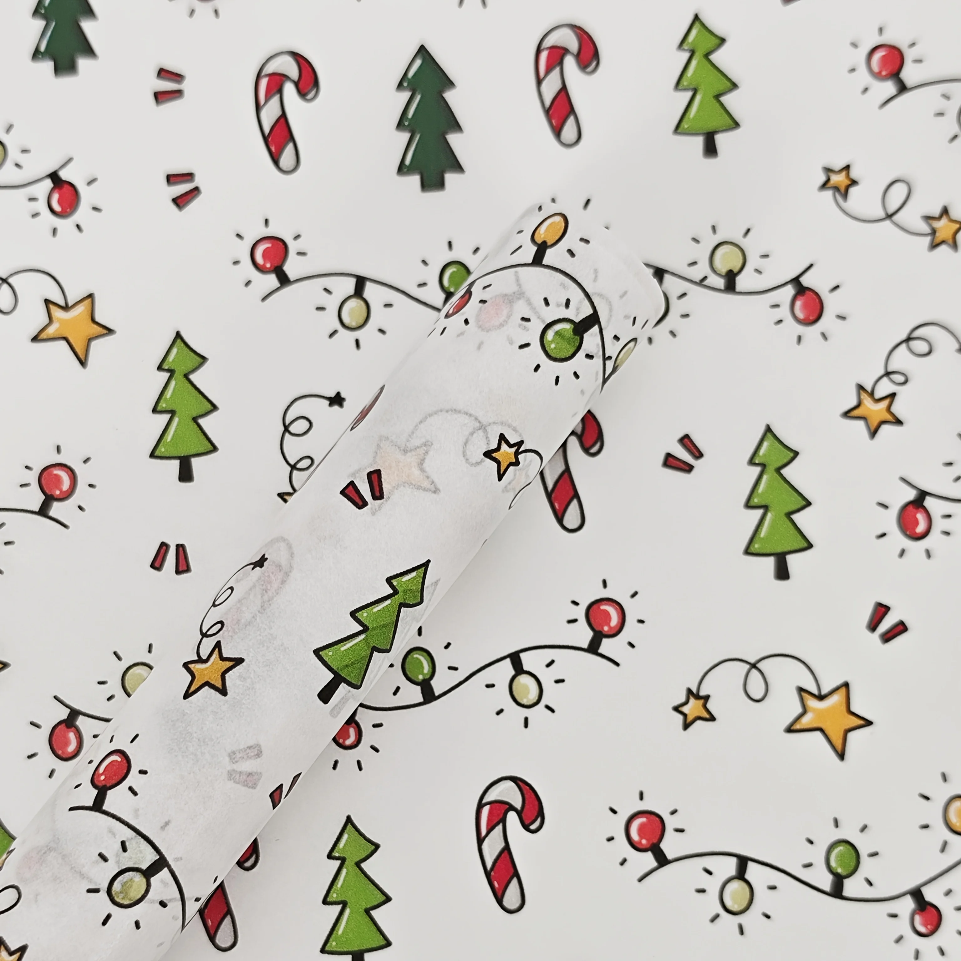 Christmas-Themed Tissue Paper, 50cm X 35cm Gift Wrapping Paper, Suitable for Weddings, Christmas, Birthday Gift Wrapping, Bouquet Wrapping, Gift Bag Filler, Party Favors