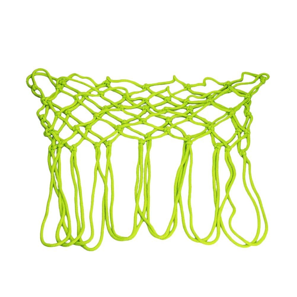Luminous Basketball Net Portable Nylon Mesh Outdoor Sports Supply Strong Load Bearing Capacity Waterproof Practical Gift