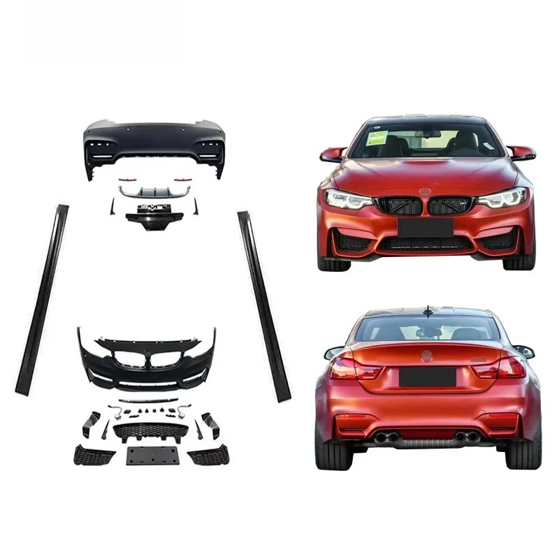 

Car Bumper for 4-series F32/F33/F36 Upgrade M4 Body Kit Front Bumper Rear Bumper Side Skirt 2013-2019