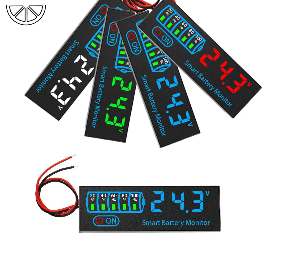 DC7-40V Battery Level Indicator 12V 24V 36V 48V Acid/Lipo Lithium Battery Capacity Board Voltage Battery Charging Tester ﻿