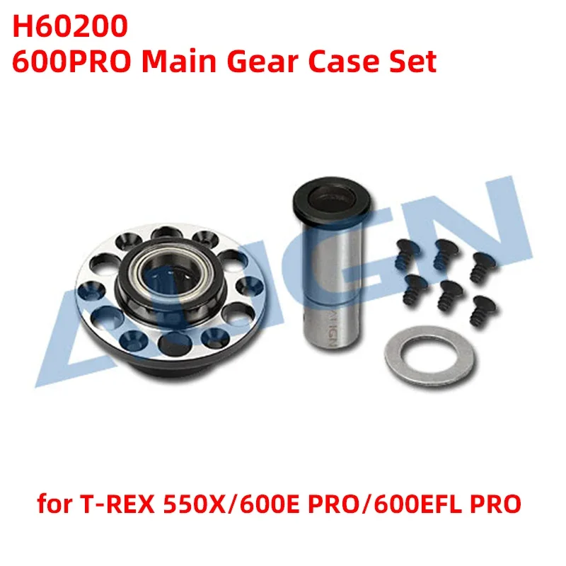 ALIGN T-REX 550X Motor Pinion Helical Gear 16T CNC Slant Thread Main Drive Gear/112T Main Gear Case Set Parts RC Helicopter