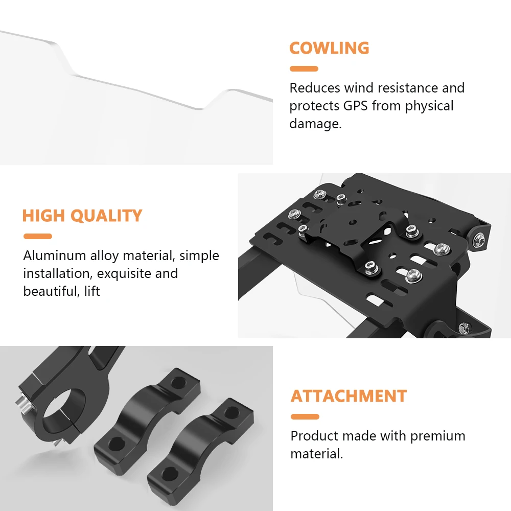 Para EX F/EC F/MC F 125-300 250-450 700SM/ES 2021-2024 Base de Monitor multifuncional soporte de navegación para teléfono móvil estabilizador GPS