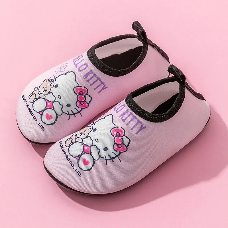 

Sanrio Hello Kitty Babys Floor Shoes Kawaii Anime Kuromi My Melody Summer Thin Toddler Shoes Indoor Socks Soft Soles Non-Slip