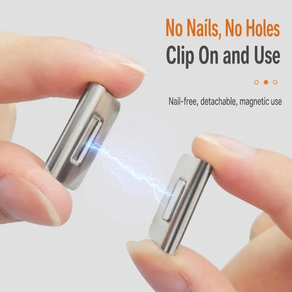 1 Pairs Metal Curtain Closure Clip Magnetic Attraction Detachable Curtain Fixing Buckle S/L Curtain Fixed Fastener