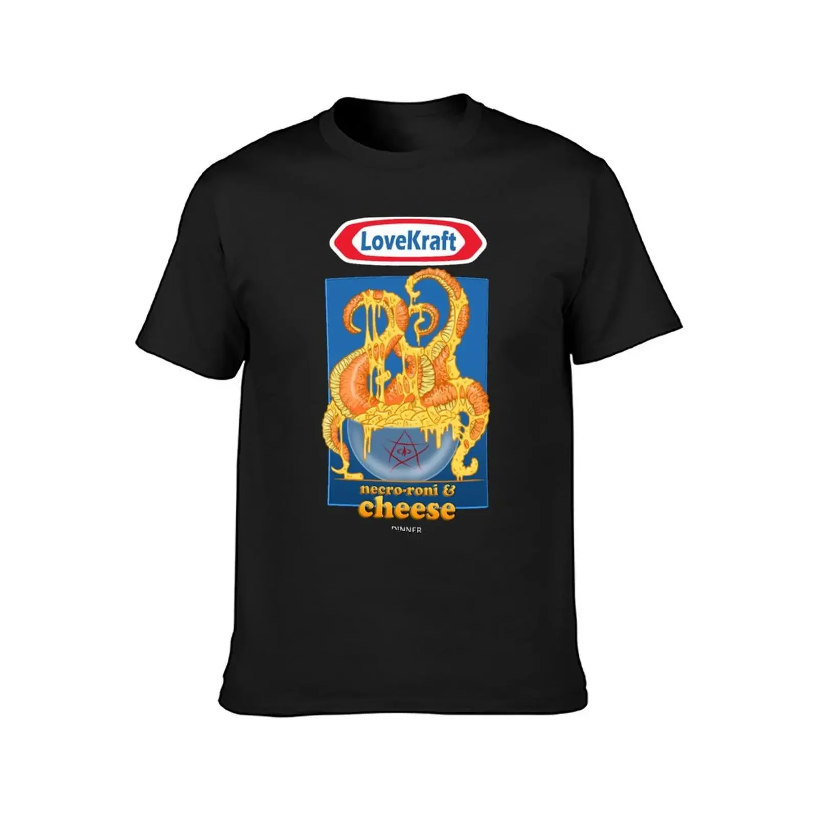 LoveKraft Necro-roni and Cheese T-Shirt Funny t-shirt cotton man t-shirts tshirts for men