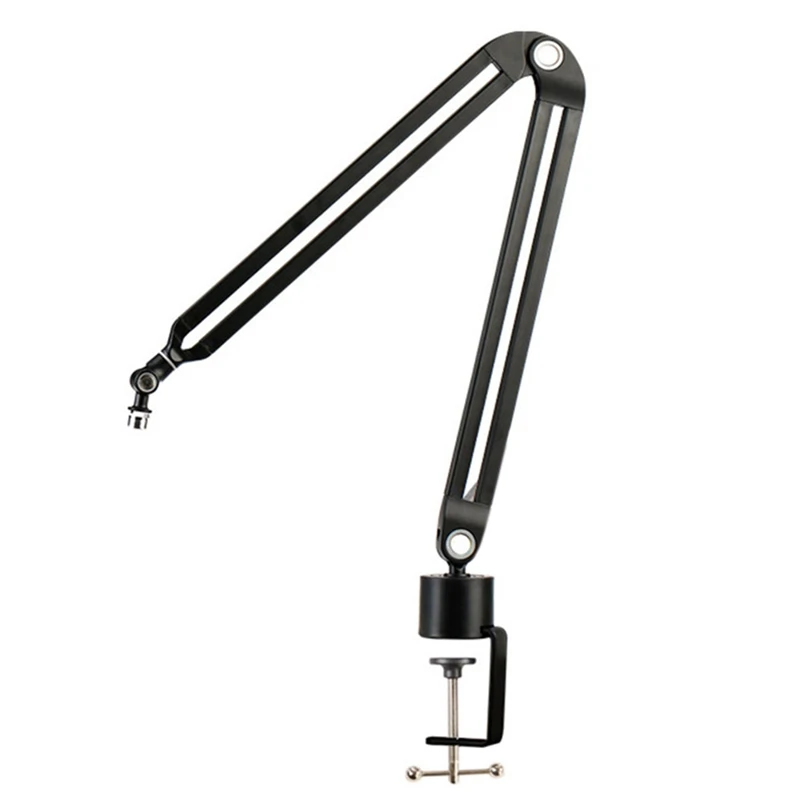 Microphone Stand Heavy Duty Adjustable Suspension Boom Arm Scissor Spring Built-In Mount Stand Holder For Voice Record