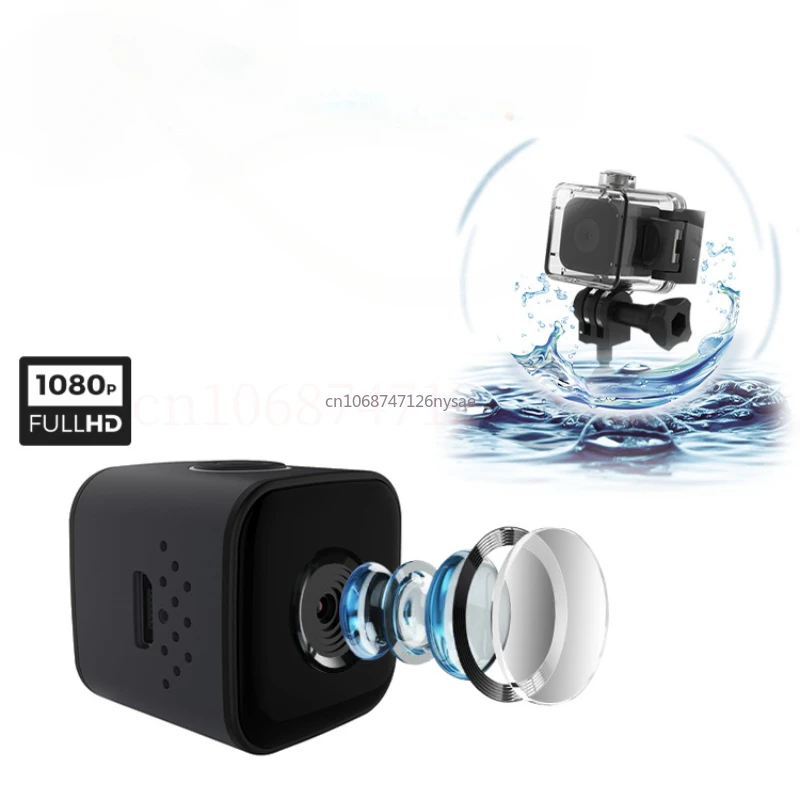 Mini Sports Camera 1080P FHD Outdoor Camera Waterproof Small Action Recorder Diving Cycling 30M Waterproof Security Protection