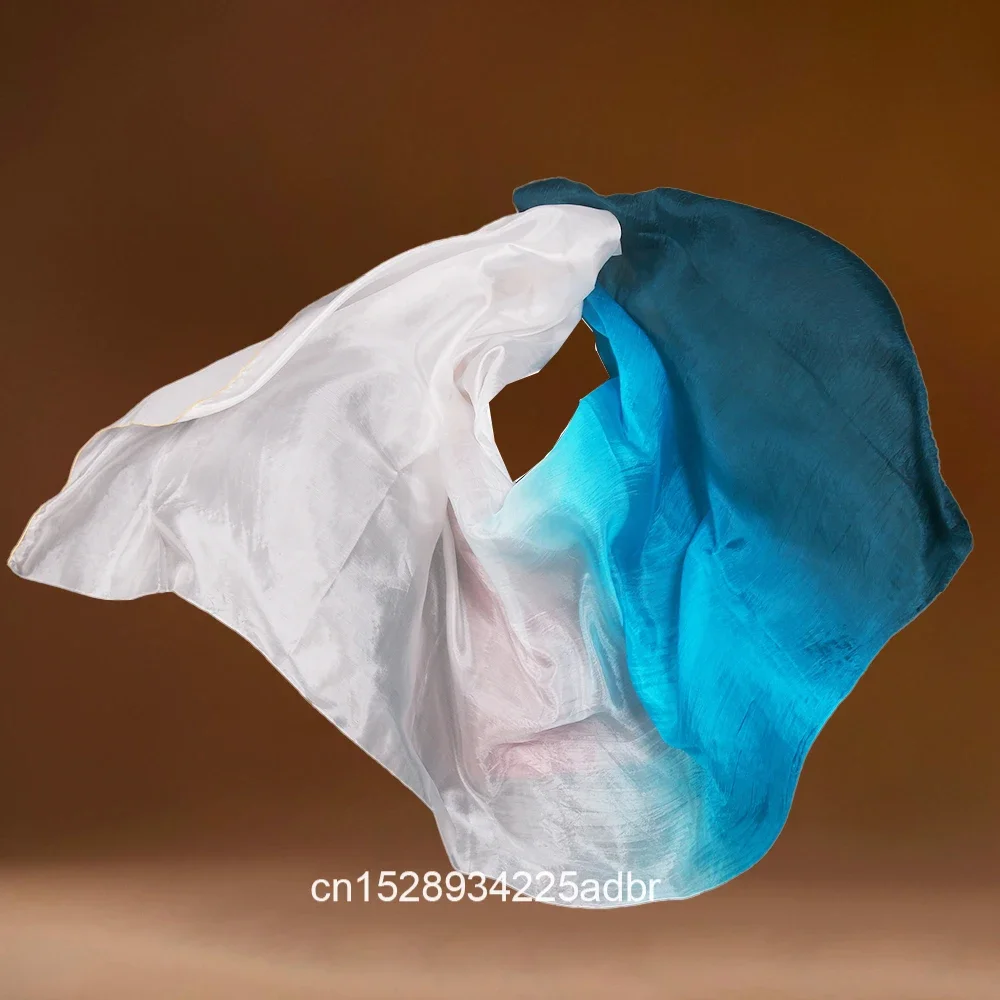 100% الحرير اليدوية الحجاب الرقص الشرقي أداء التدرج متعدد الألوان الحرير الحجاب الرقص الشرقي اكسسوارات الاطفال الكبار 200x90 سنتيمتر #1