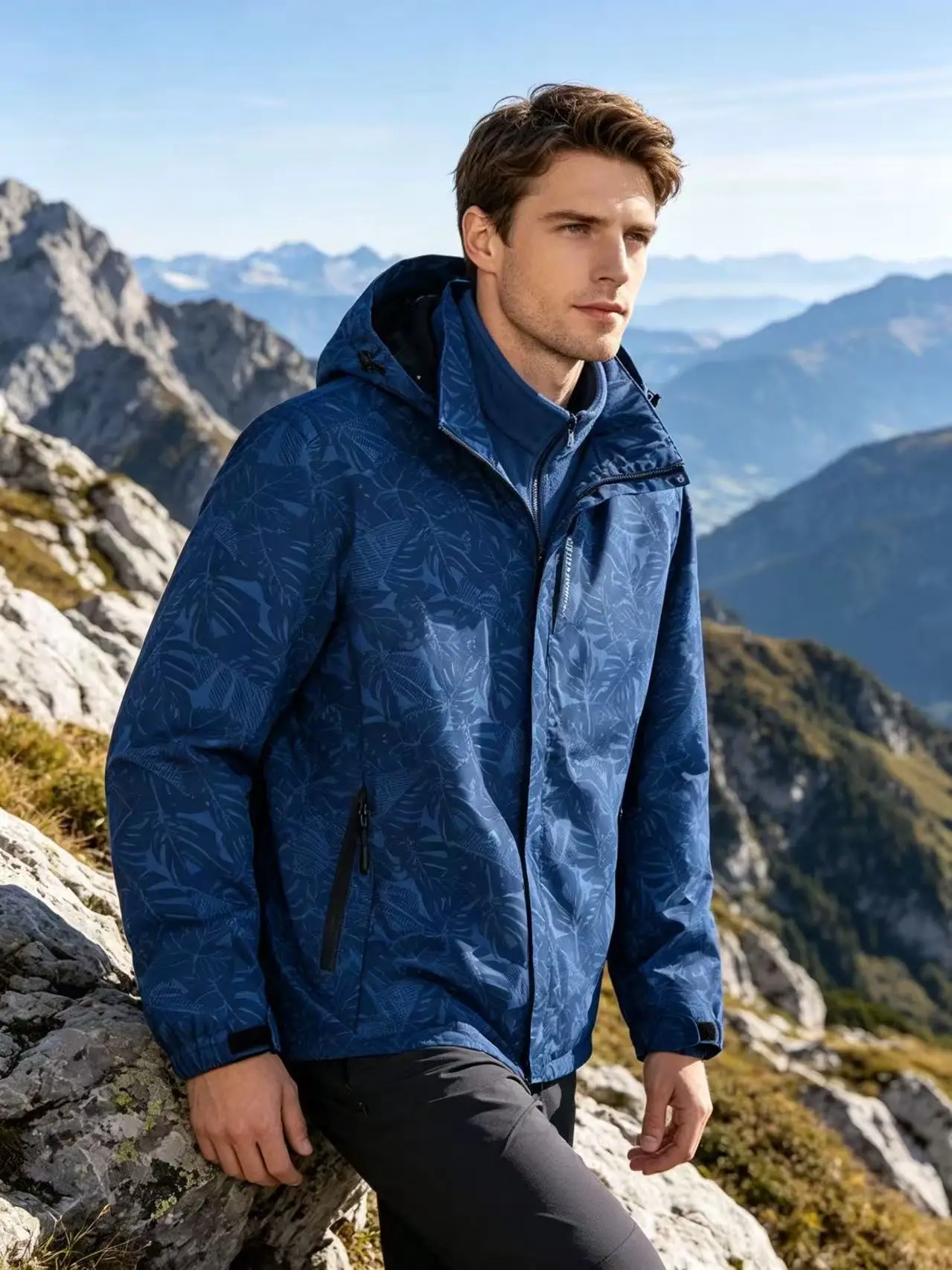 Men's Lightweight Clothing Windbreaker Outdoor Sports Lightweight Windproof , Camping Gear Hiking Hooded Shell Outdoor Coat