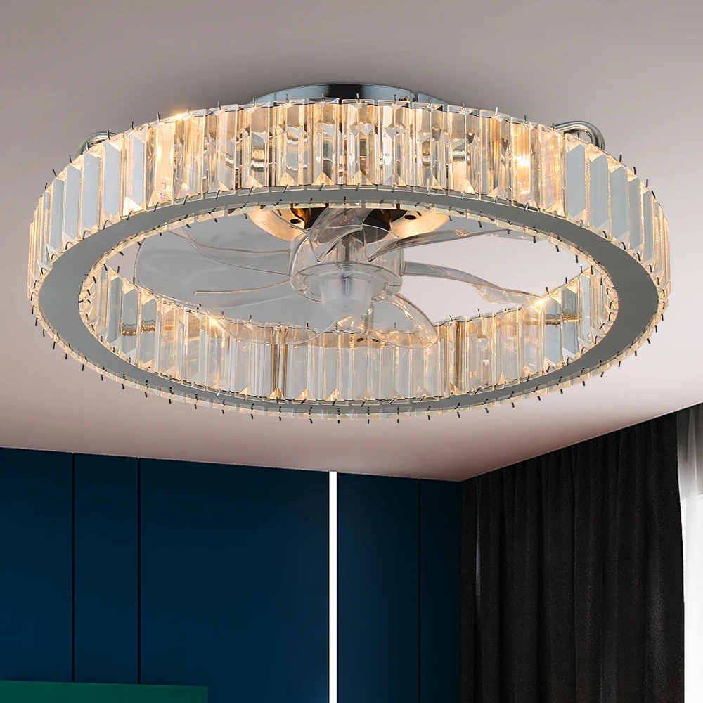 Luxury Remote Control LED Ceiling Fan Lamp