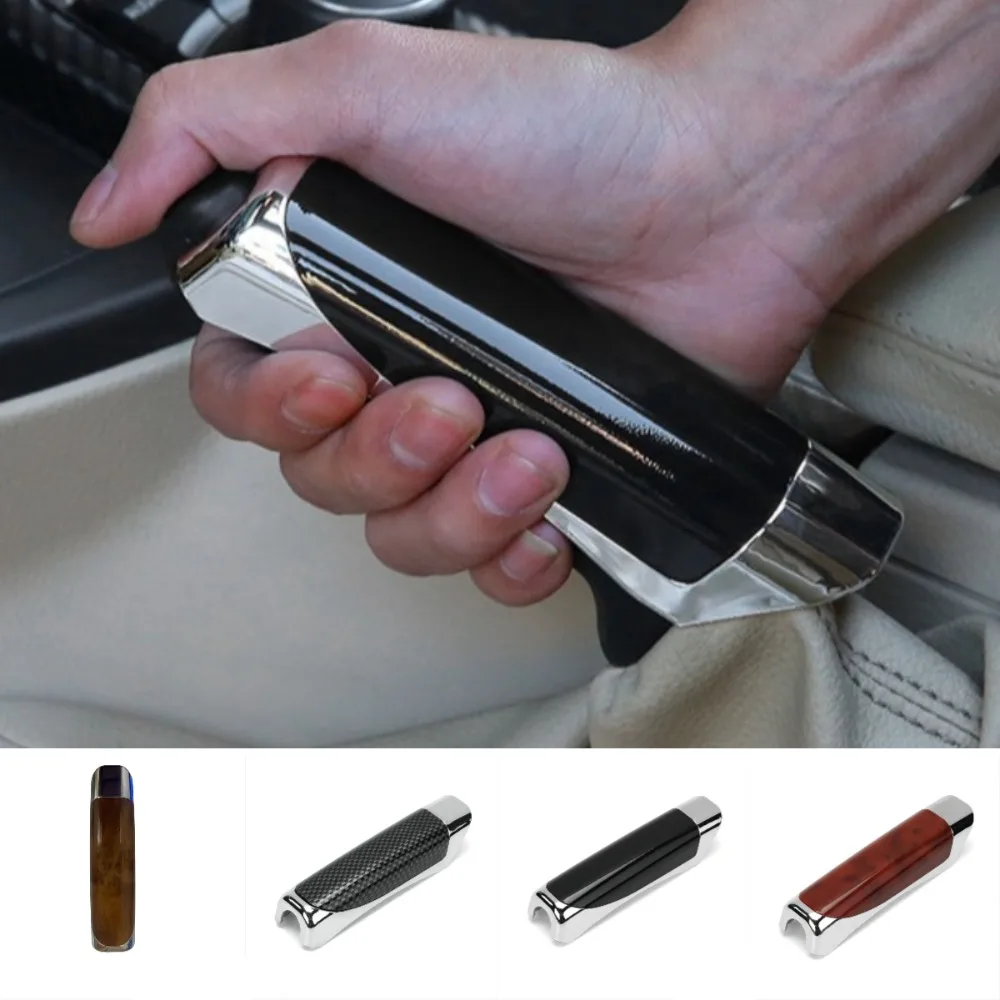 Durable Car Accessories Hand Guard Case Carbon Fiber Plastic Handbrake Sleeve Handbrake Protector Cover
