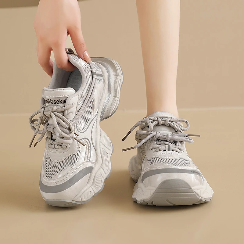 

2026 Spring and Summer New Fashion Chunky Sneakers Woman Versatile Casual Shoes Trendy Platform Sports Footwear