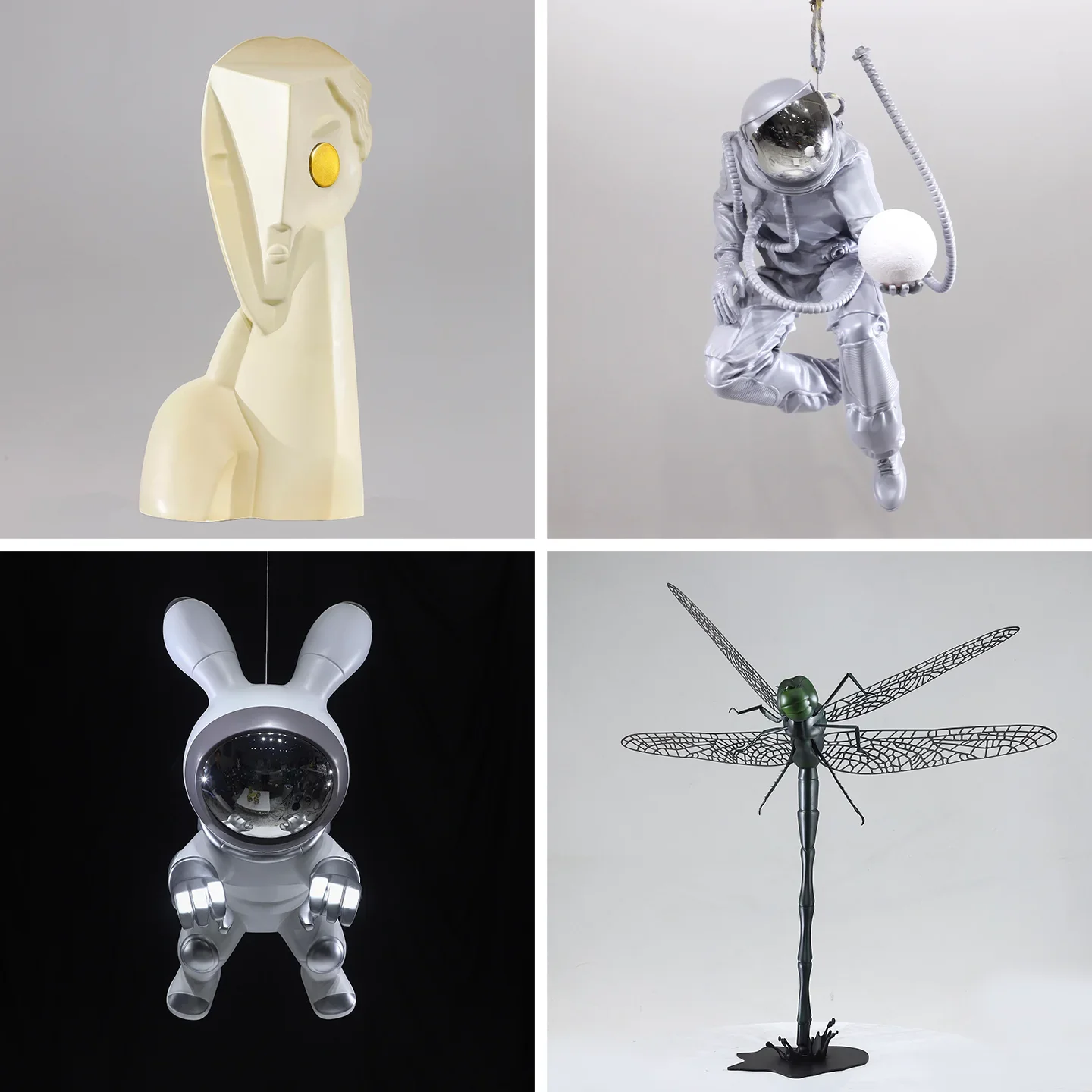

CL FRP Sculpture 3D Printer Artwork Entrance Counter Hotel Premium Sense Beauty Chen Ornament