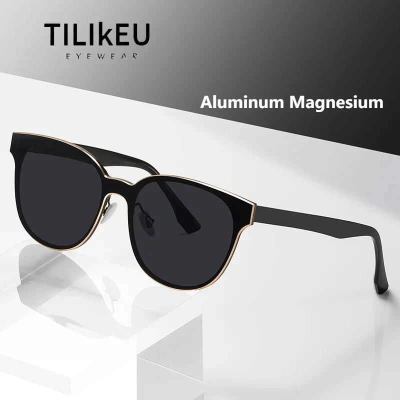 

Fashion Korean Luxury Women's Sunglasses Classic Aluminum Magnesium Frame Outdoor Driving Travel Polarized Sunglasses UV400