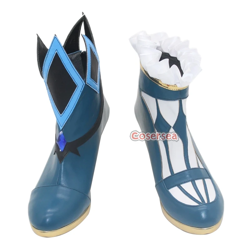 Cosersea cerydra cosplay sapatos jogo honkai: star rail cerydra salto alto halloween luz azul couro do plutônio cos cosplay sapatos