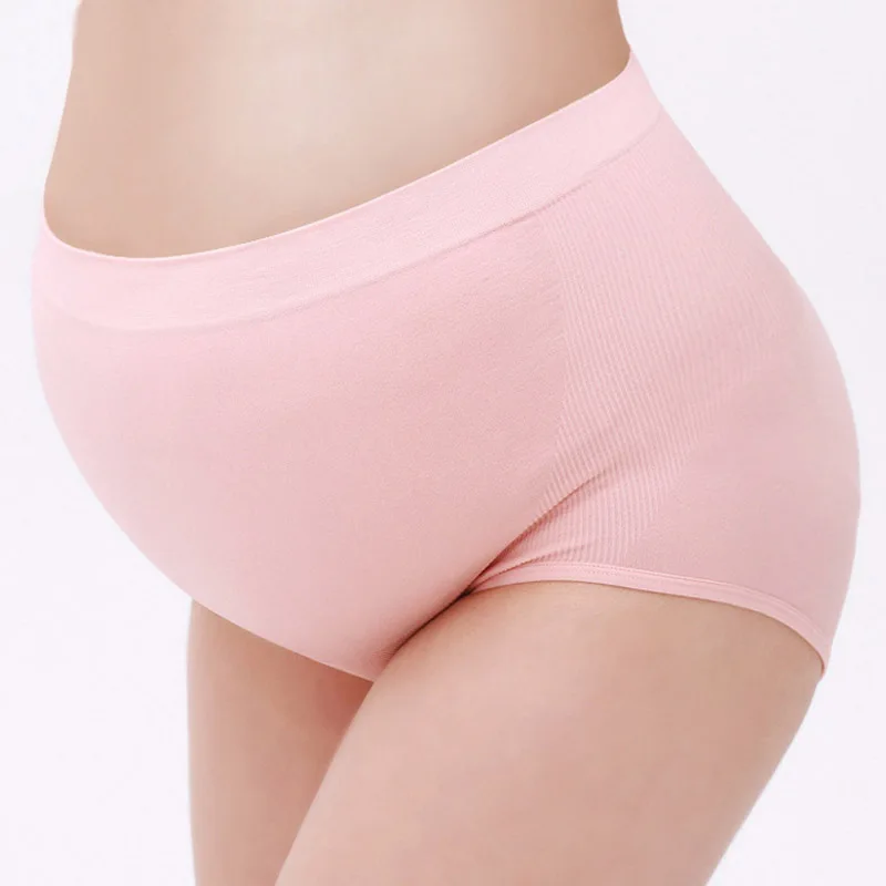 High Waist Pregnancy Panties Intimates Maternity Bandage Adjustable Belly Solid Color Underwear Clothing For Pregnant Women