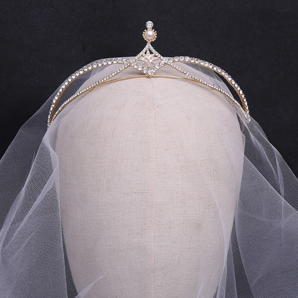 

Crown Headband Bride Girls Zircon Wedding Hair Accessories for Women Fashion Ornament