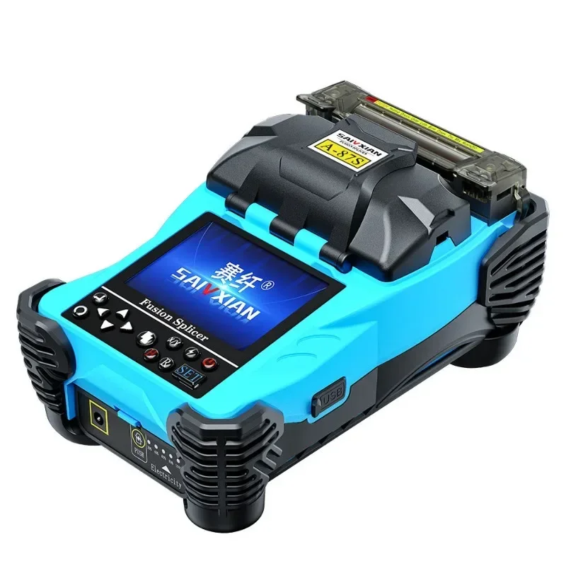 A-87S Fusion Splicing Machine Fusion Fiber Machine Leather Wire Optical Cable Tail Fiber Jumper Fusion Splicing 3-in-1 Fixture